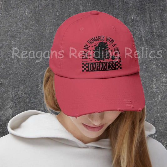 Dark romance Unisex Distressed Cap