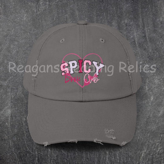 Spicy Bookclub  Unisex Distressed Cap