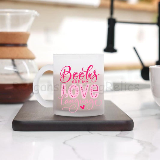 Books are my love language Frosted Mug