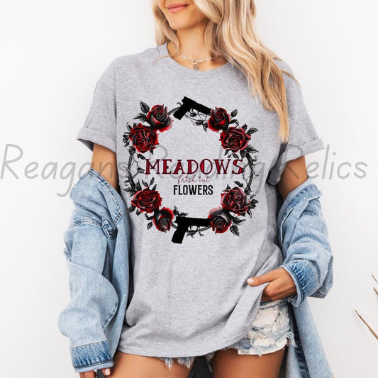 Officially Licensed Meadows Fresh Cut Flowers T-shirt
