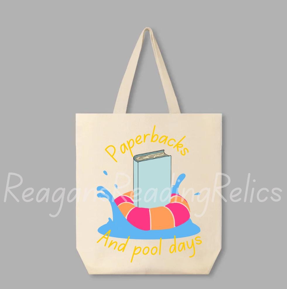 Paperbacks and Pool Days Tote