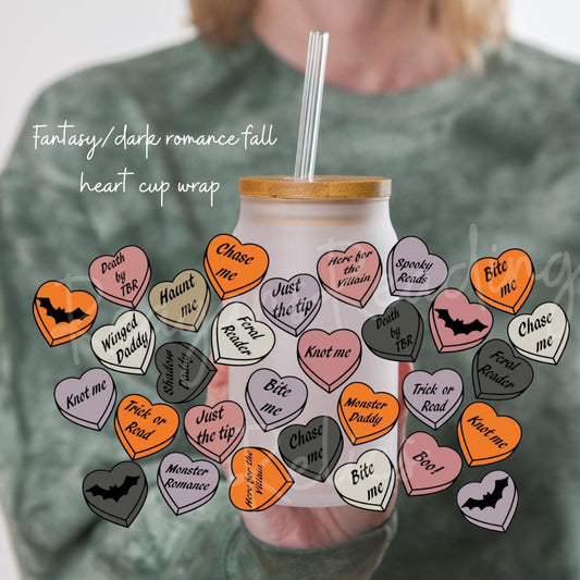 Fantasy/Dark Romance Candy Heart Frosted Tumbler